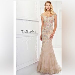 Wedding Gown/MOB, Formal Gown. Montage by Mon Cheri, size 14 gown, New, Tags On